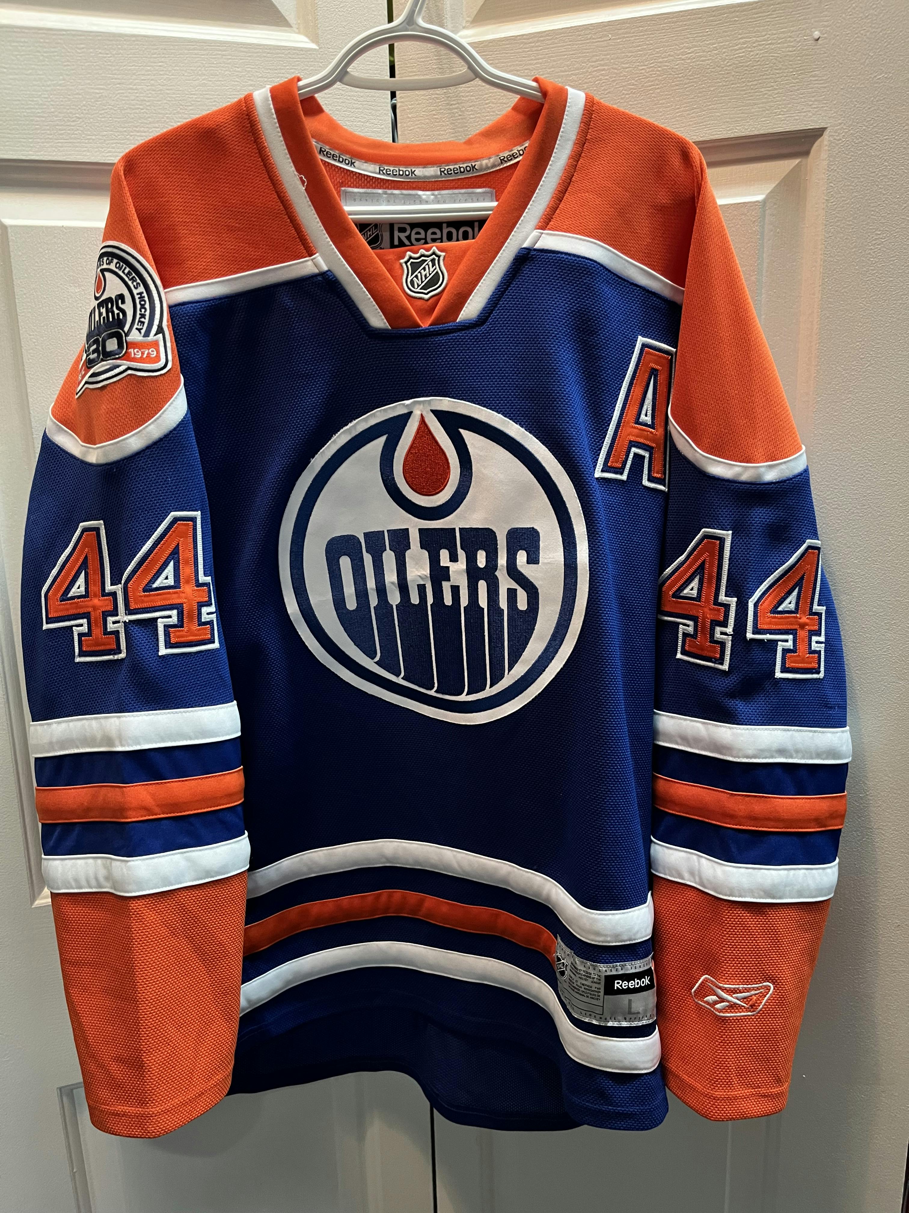 Sheldon Souray Edmonton Oilers 30th Anniversary Reebok